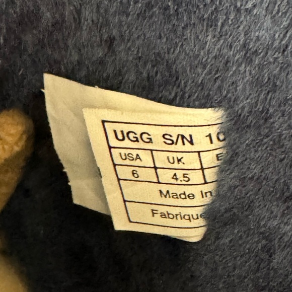 UGG Selene Nautical Rope Tie Back Slip On Boots- Navy, Women’s Size 6 - Picture 12 of 12